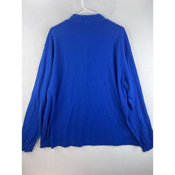 Lacoste Regular Fit Mens 4XL FR 9 Blue Long Sleeve Polo Shirt - Picture 7 of 10